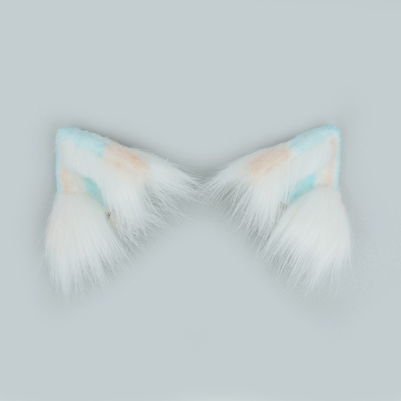 Kẹp Tóc Tai Mèo Phối Lông Phong Cách Lolita Đáng Yêu