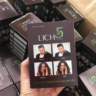 Dầu gội đen tóc Lich5