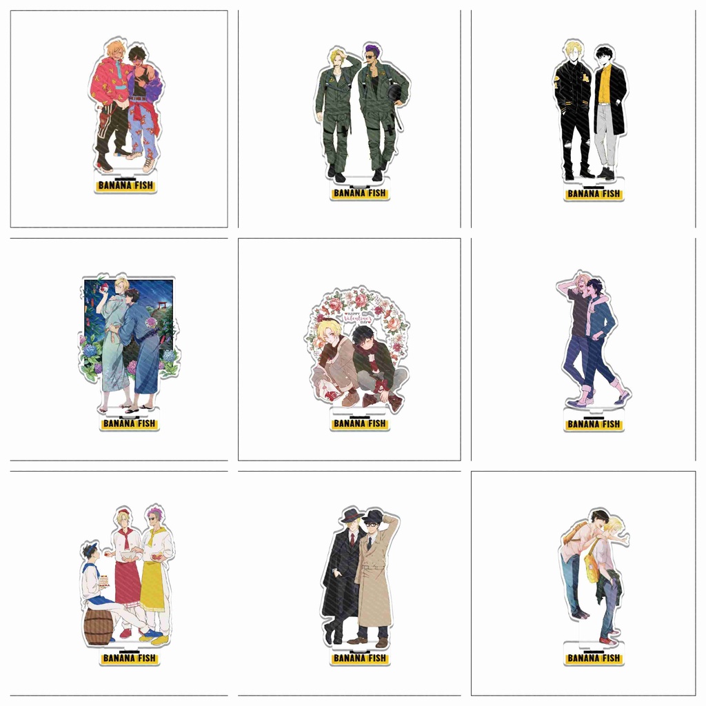 (nhiều mẫu) Standee Banana Fish tượng acrylic anime mica chibi trưng bày