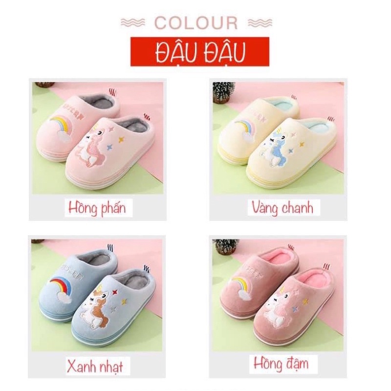 DÉP BÔNG UNICORN CHO BÉ