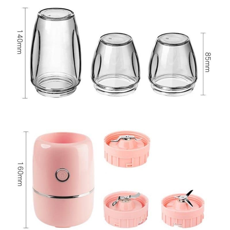 [6 LƯỠI XAY CỰC NHUYỄN] Máy Xay Đa Năng 3 Cối Thuỷ Tinh, Xay Thịt, Xay Rau Củ Quả Và Các Loại Hạt