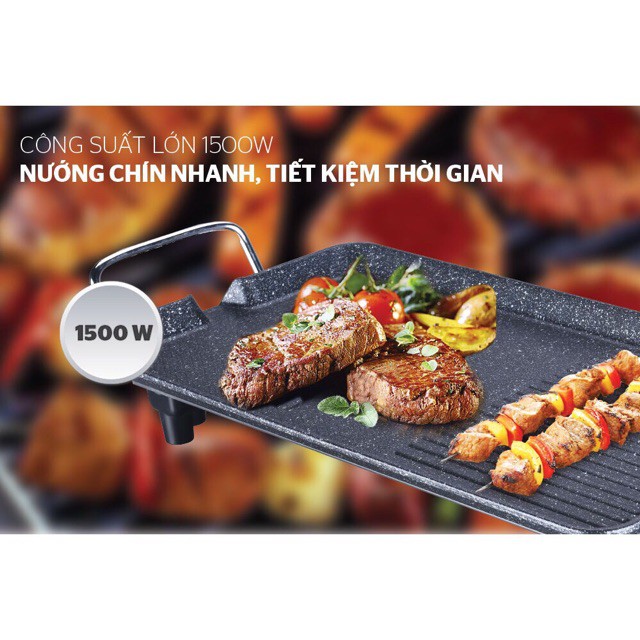 [Sale toàn shop] Bếp nướng điện ko khói Sunhouse công suất lớn chống dính cực tốt