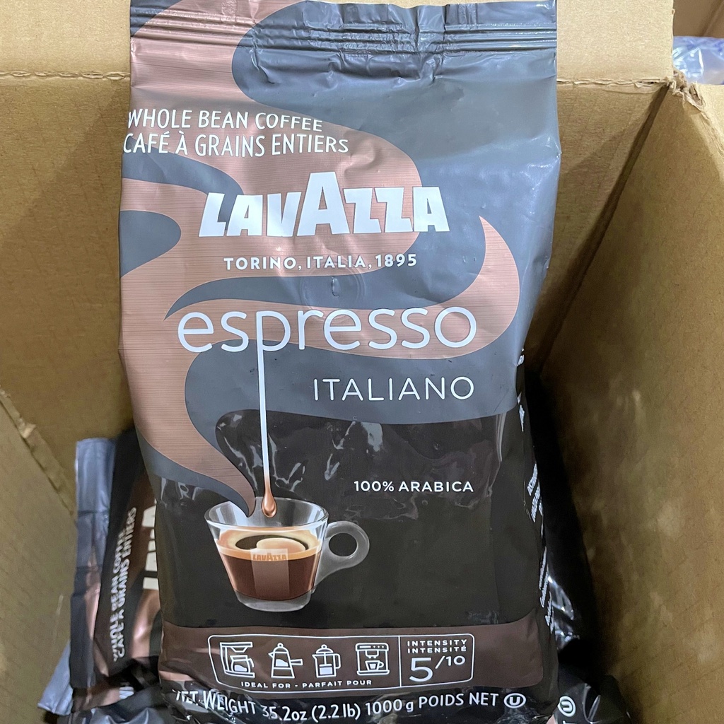 Cà phê Lavazza Espresso nguyên hạt 100% Arabica  - Sản xuất tại Ý