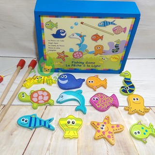 [Mã SHOPTUB10 giảm 10k đơn từ 150k]Bộ đồ chơi câu cá gỗ Boikido