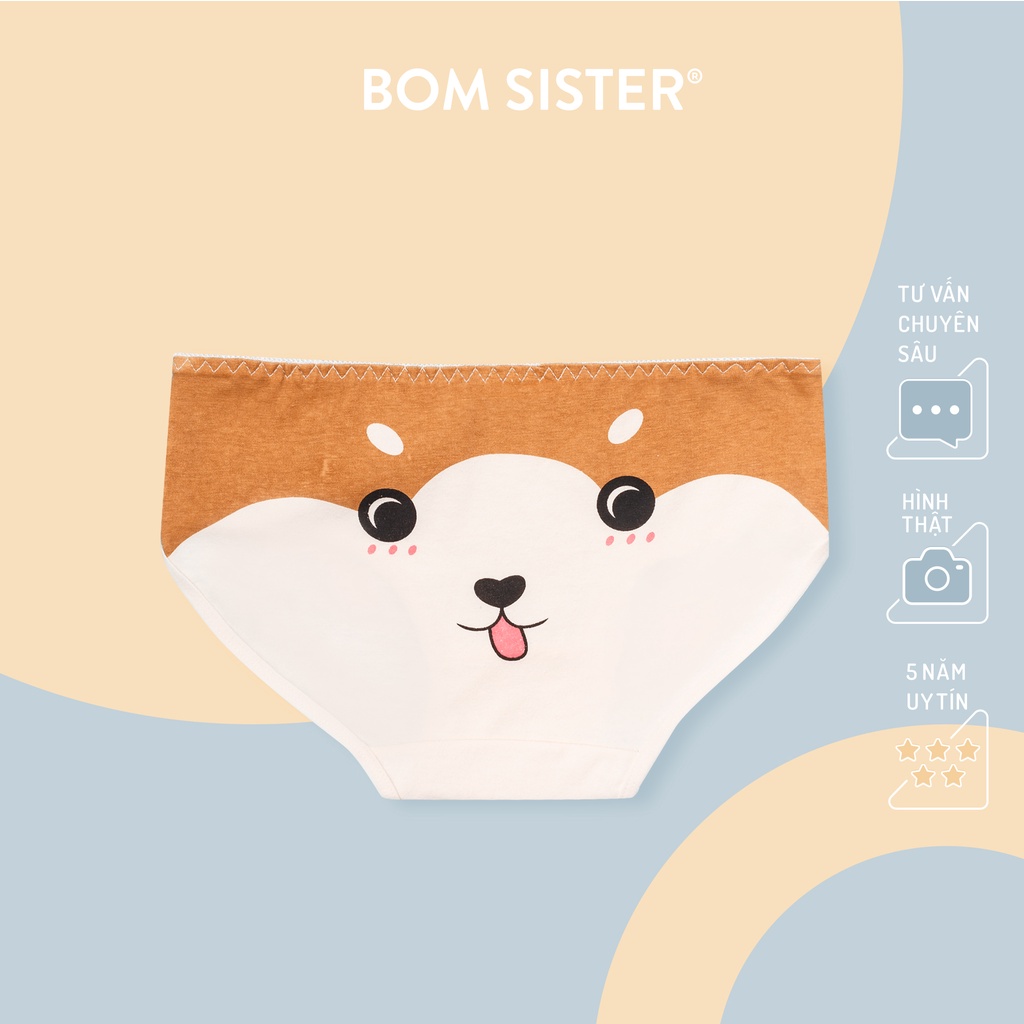  Quần Lót Cotton Pha Lưng Vừa Hoạ Tiết Thú Dễ Thương BOM SISTER Q2919 | BigBuy360 - bigbuy360.vn