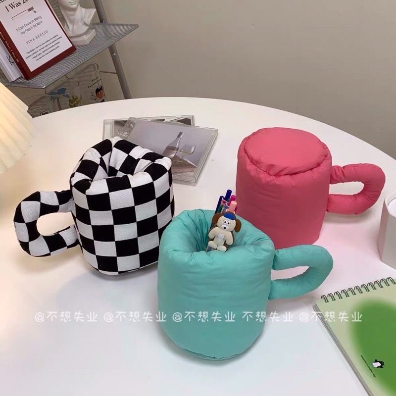Hộp đựng bút dễ thương hình chiếc cốc ngộ nghĩnh sáng tạo