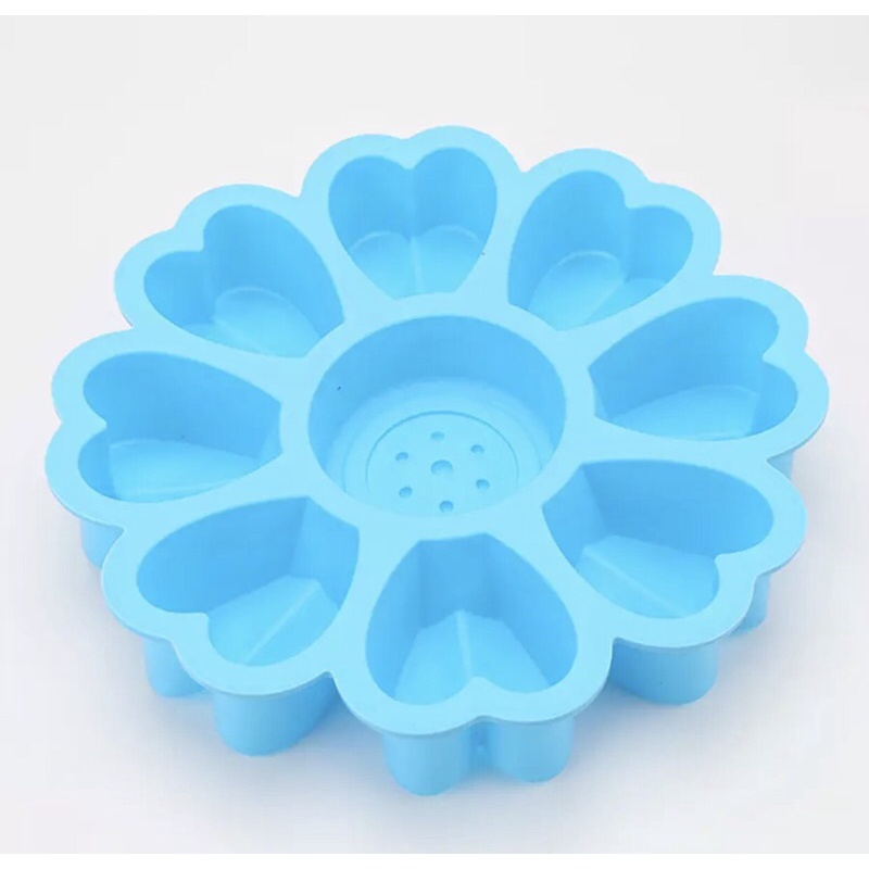 Khuôn silicon 3D 8 cánh tim