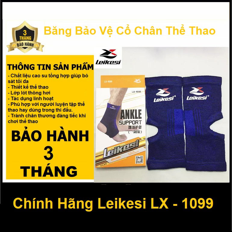 Băng Chân Khi Chơi Thể Thao, Tránh Chấn Thương - Chính Hãng Leikesi LX-1099 - Bảo Hành 6 tháng