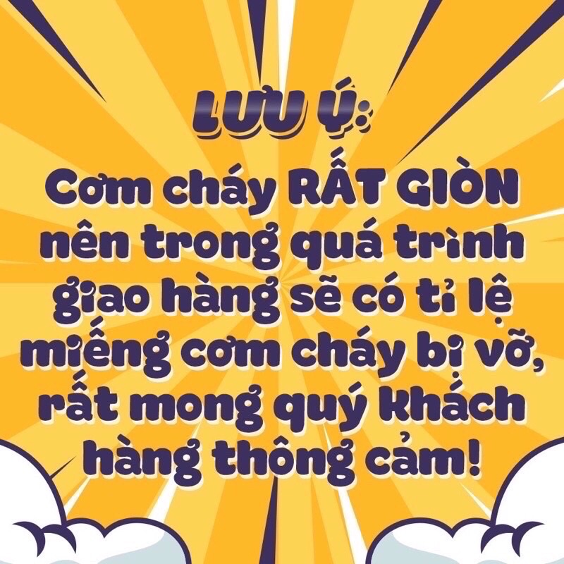 Gói 3 miếng cơm cháy chiên mắm hành