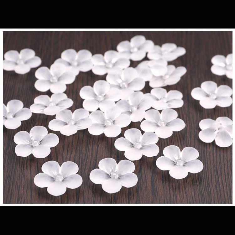 5 hoa nhựa cánh mờ 22mm nguyên liệu làm trâm làm trang sức cổ trang