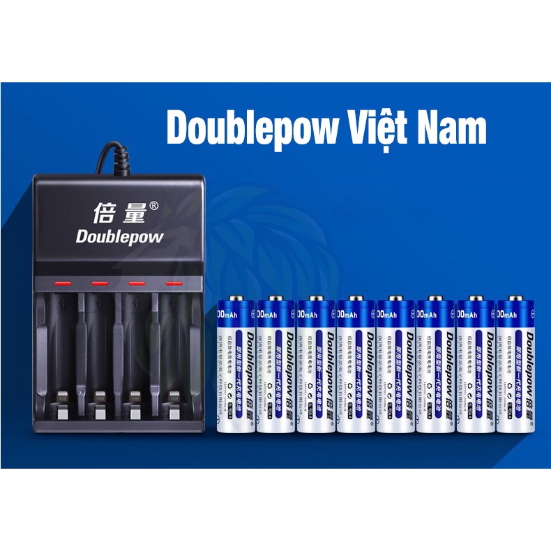 Sạc Pin AA AAA Doublepow UK83 Tự Ngắt Cho Micro, Loa, Chuột Vi Tính, Đồ Chơi, Đồng Hồ, Máy Ảnh, Đèn Flash, Đo Huyết áp