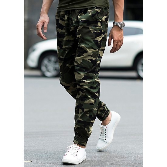 Quần Jogger BIGSOP Kaki Nam Rằn ri