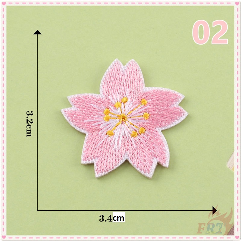 1 Miếng Vá Dán Ủi Quần Áo Thêu Hình Hoa Anh Đào