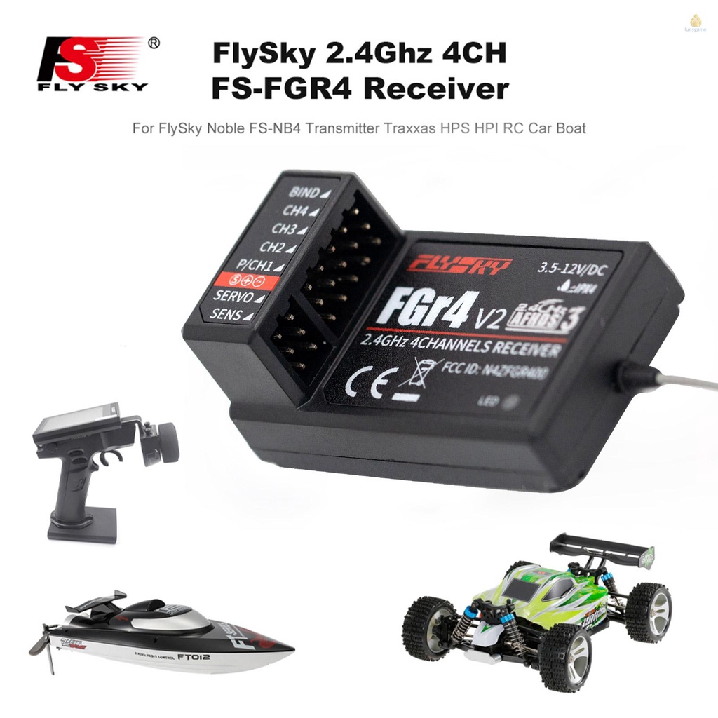 Thiết Bị Nhận Tín Hiệu FlySky FS-FGR4 2.4Ghz 4CH AFHDS3 FS-NB4 Chuyên Dụng