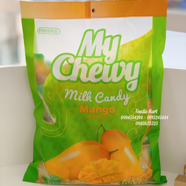 Kẹo dẻo trái cây vị XOÀI My Chewy Thái Lan (gói 100c)