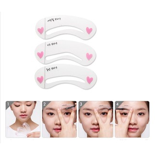 Set 3 Khuôn Kẻ Lông Mày phong cách trẻ trung tự nhiên giúp bạn nữ có khuôn mày thanh tú và gọn gàng