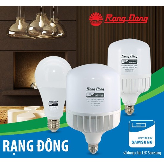 Bóng đèn LED Bulb Rạng Đông 15W - 20W - 30W, ChipLED SAMSUNG Bảo Hành 2 Năm