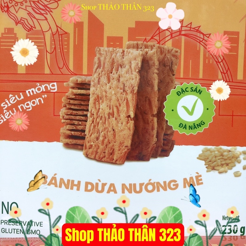 T07/2024- Bánh Dừa Nướng TOP COCO 230g - Đặc Sản Đà Nẵngu