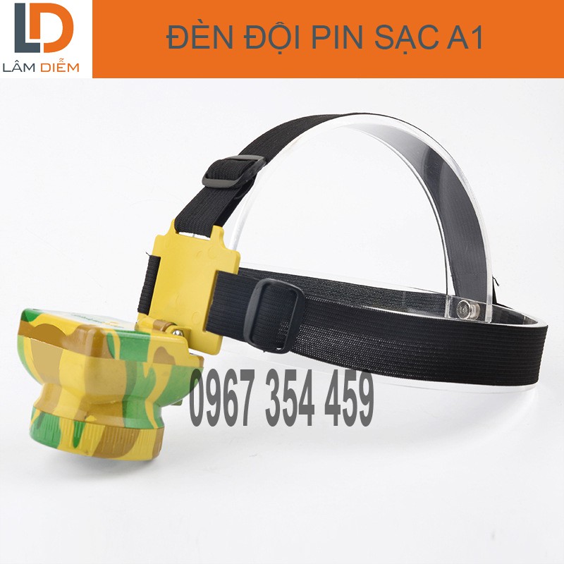 Đèn đội đầu pin sạc A1