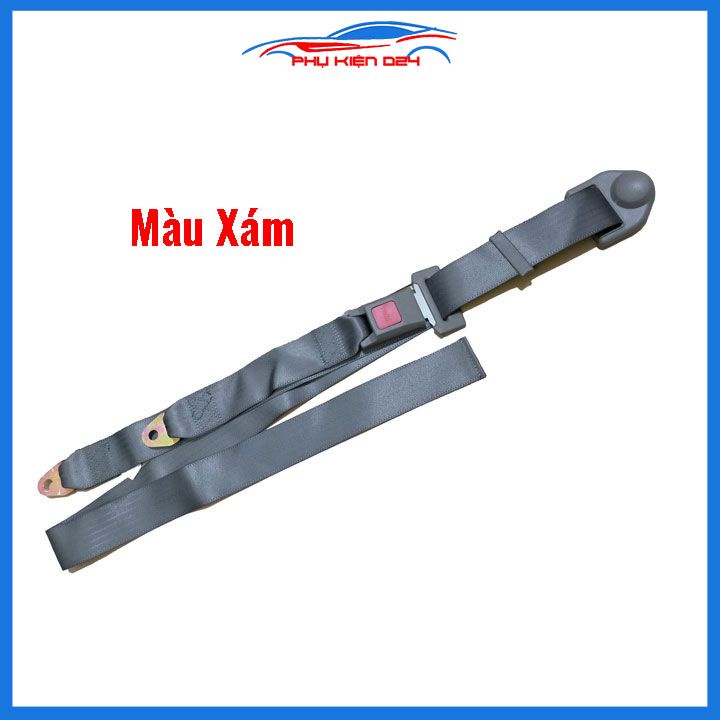 Dây đai ô tô, dây đai an toàn 3 điểm màu xám - đen - be tùy chọn