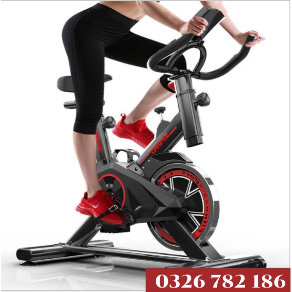 [Hot sale]Xe đạp tập gym thể dục tại nhà Spin Bike, kiểu dáng thể thao Tặng kèm đồng hồ+Trụ đấm bốc