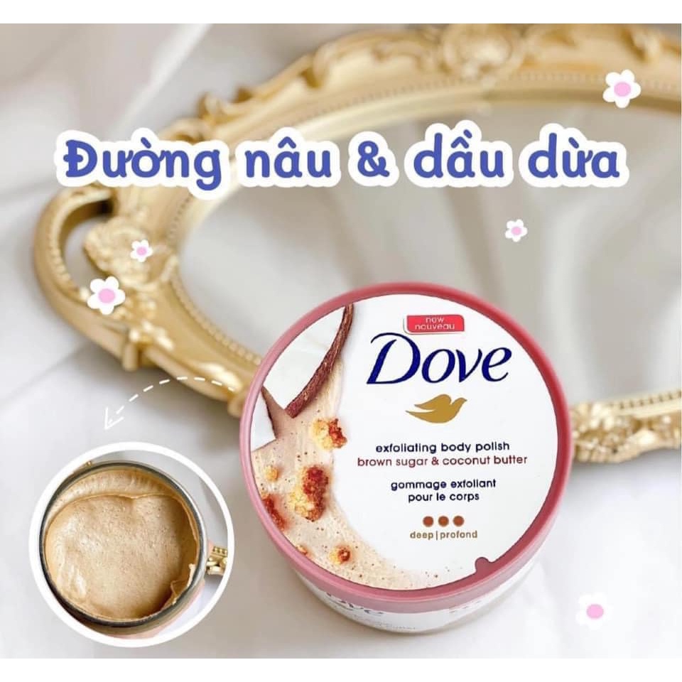 [HCM] Kem Tẩy Tế Bào Chết Toàn Thân Dove Exfoliating Body Polish 298g