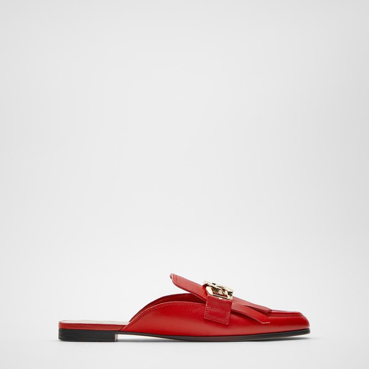 GIÀY SỤC ZARA NỮ MÀU ĐỎ BẾ BẰNG