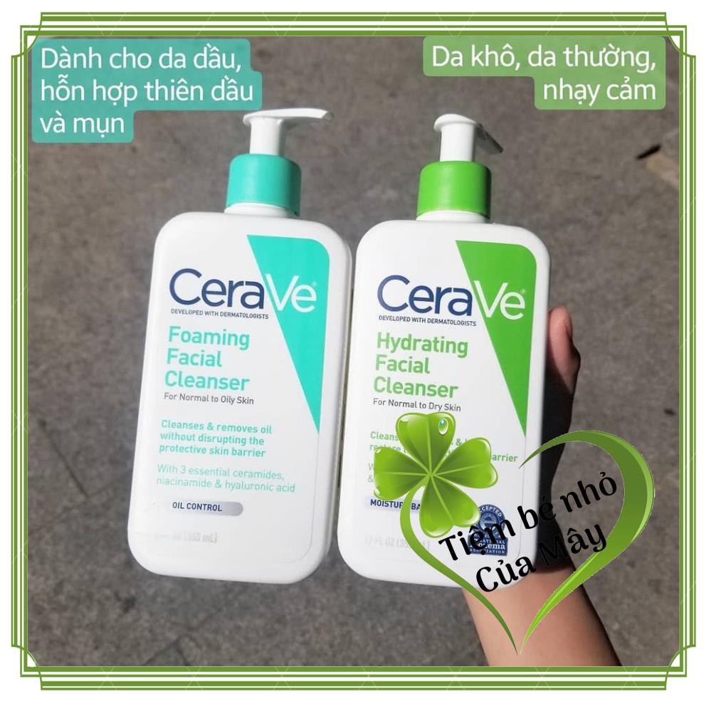SỮA RỬA MẶT CERAVE FOAMING FACIAL CLEANSER [ BẢN PHÁP ]473ml | BigBuy360 - bigbuy360.vn
