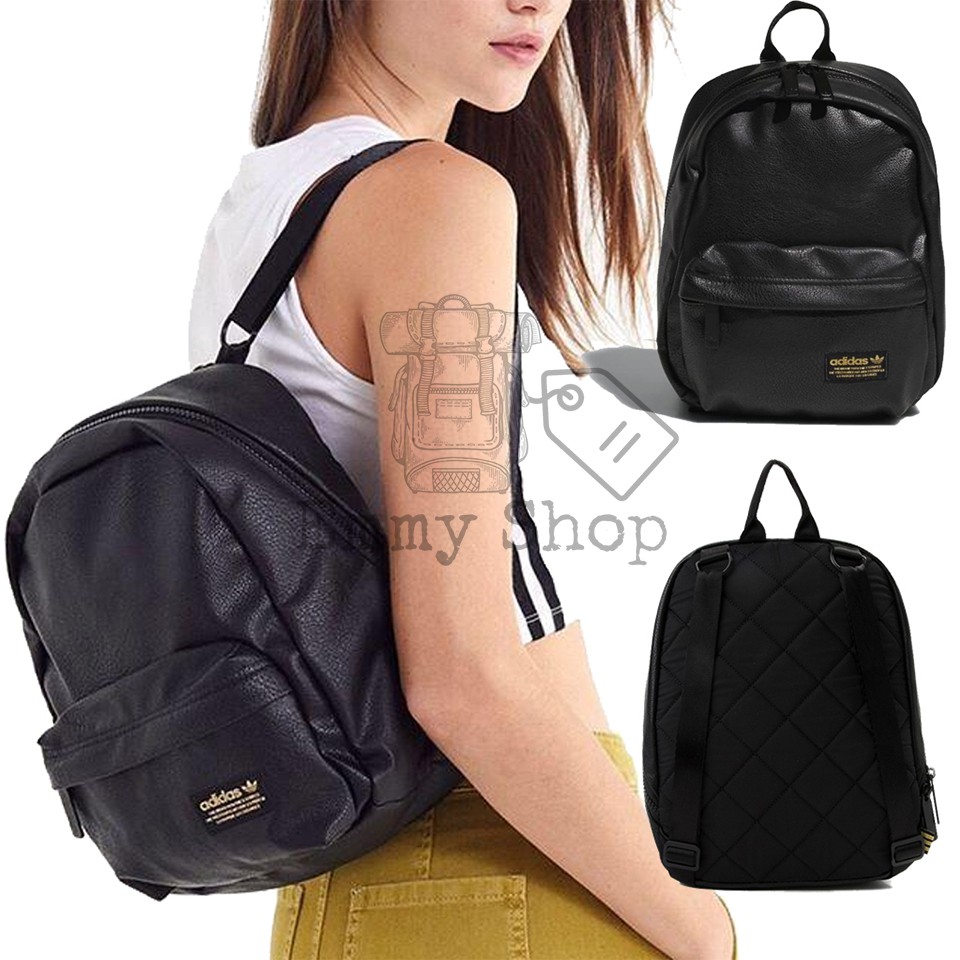 [VIDEO HD] Balo nữ Mini Adidas National Compact Premium Backpack CJ6394 vải Da sang trọng chống nước cực tốt