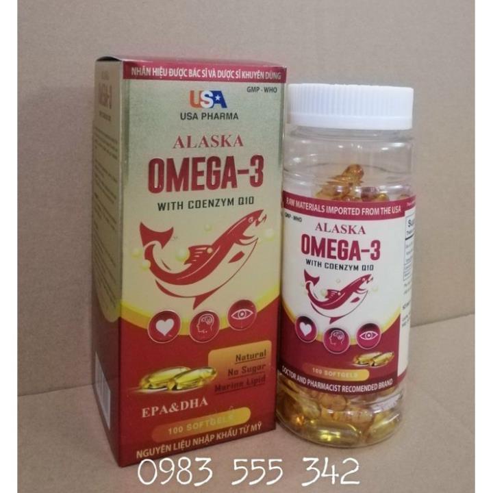 Alaska omega 3 bổ mắt, tăng cường thị lực cho mắt.