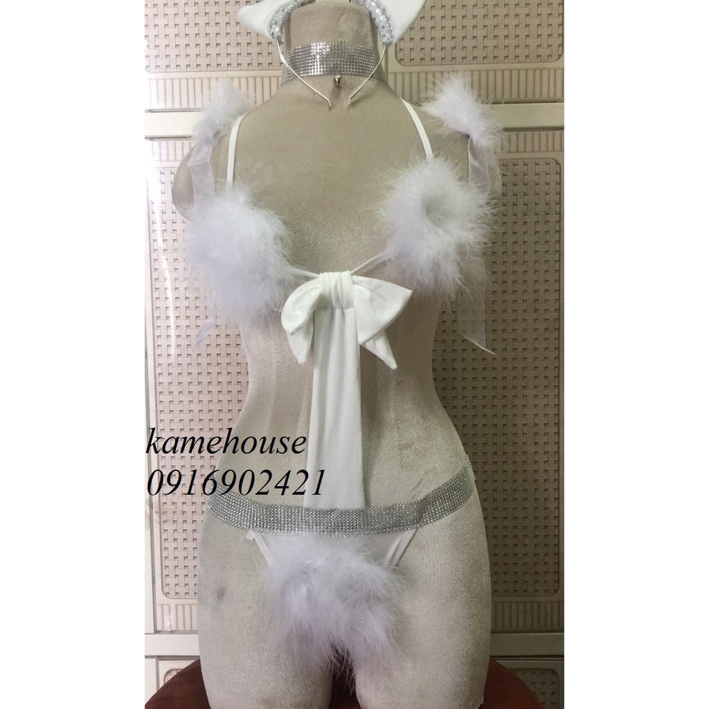Cosplay mèo bông dễ thương quyến rũ