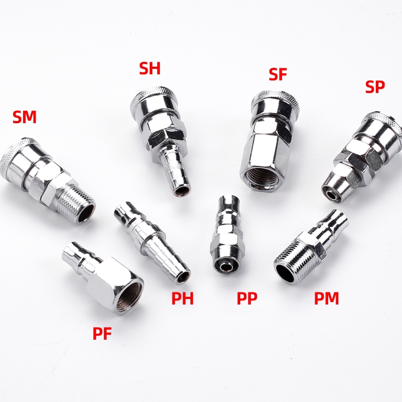 Đầu nối hơi nhanh khí nén C type Pneumatic Quick connector  PP SP PF SF PH SH PM SM 20 30 40 High pressure coupling