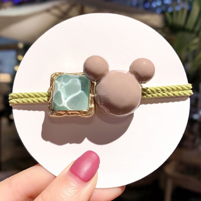 Dây buộc tóc nữ hình gấu - Set 5 dây cột tóc dễ thương, bền đẹp - NASI Store