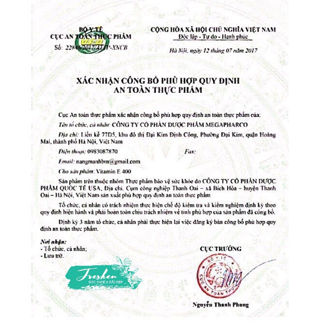 [Cenly Shop] Vitamin E nha đam cho làn da mịn màng TƯƠI TRẺ | BigBuy360 - bigbuy360.vn