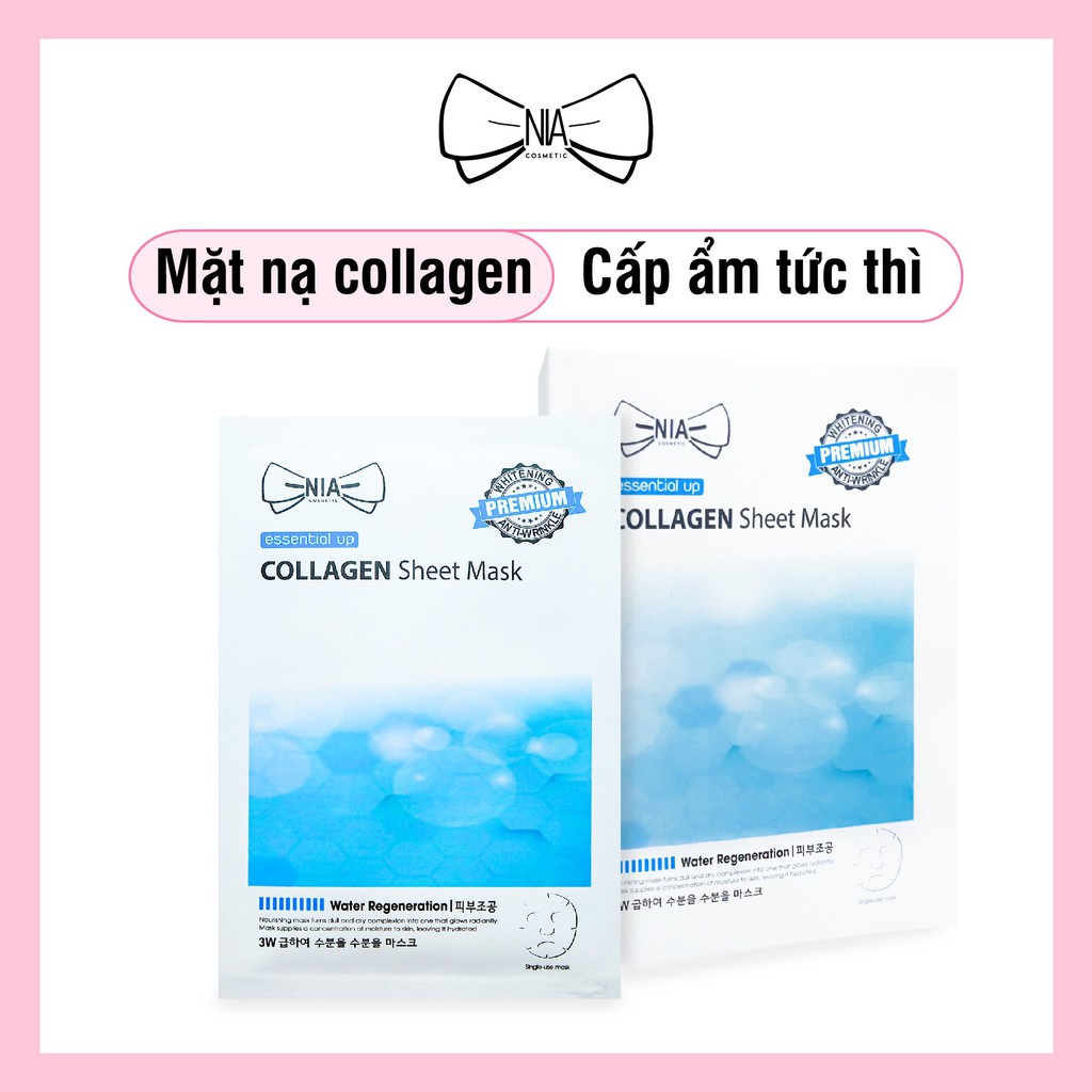 Mặt Nạ Dưỡng Da Từ Thiên Nhiên (Dòng cơ bản) - NIA Cosmetic 20ml - TẶNG BĂNG ĐÔ HÀN QUỐC