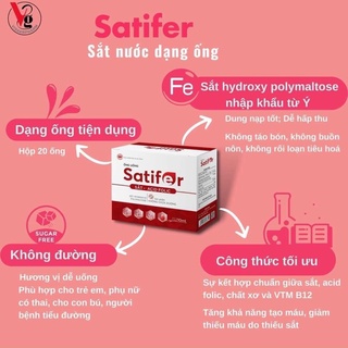 Sắt nước dạng ống Satifer hộp 20 ống