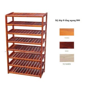 kệ dép gỗ 8 tầng 80cm