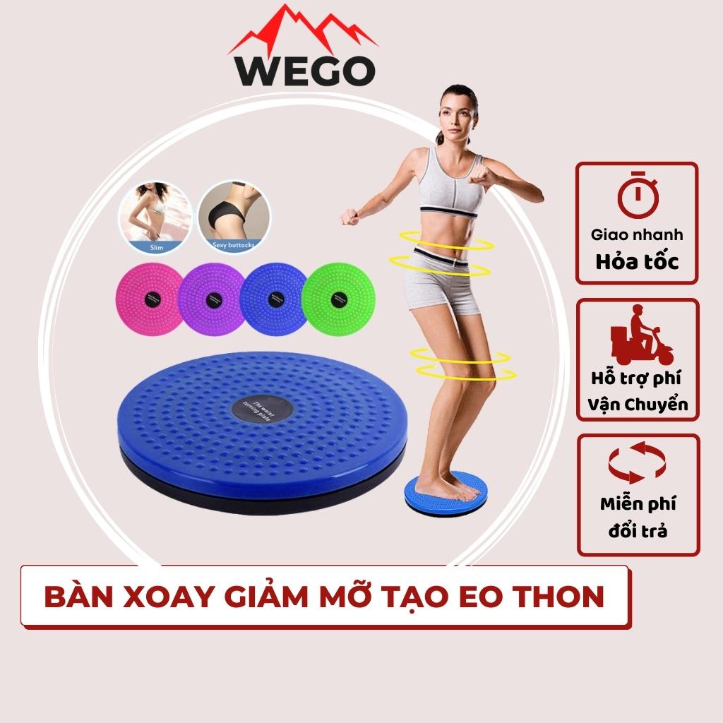 Đĩa xoay eo tập thể dục 360 độ bàn xoay tập cơ bụng eo thon giảm cân tại nhà phòng gym có hạt massage bàn chân WEGO