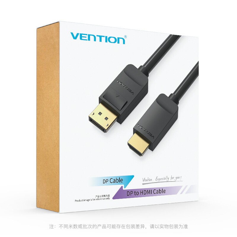 Cáp chuyển đổi Displayport to HDMI Vention dài 1.5m