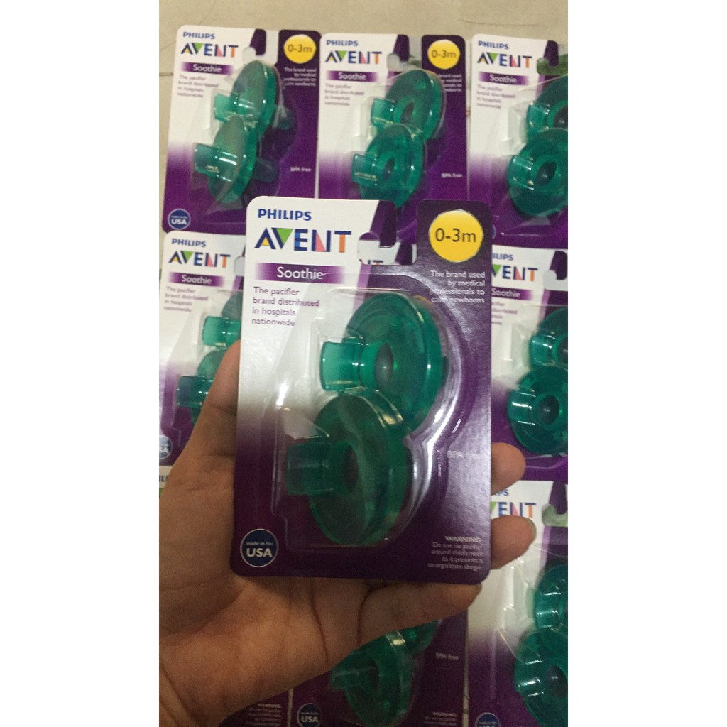 SET 2 TY NGẬM AVENT BPA FREE SOOTHIE PACIFIER TỪ 0_3 M