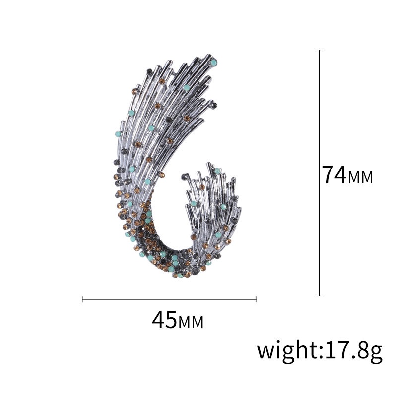 Ghim Cài Áo Hình Dạng Không Đồng Đều Phong Cách Baroque Cổ Điển Thời Trang Dành Cho Nữ