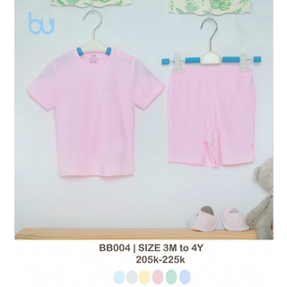 [BU 2019]. Bộ cộc nút vai vải sợi tre trơn