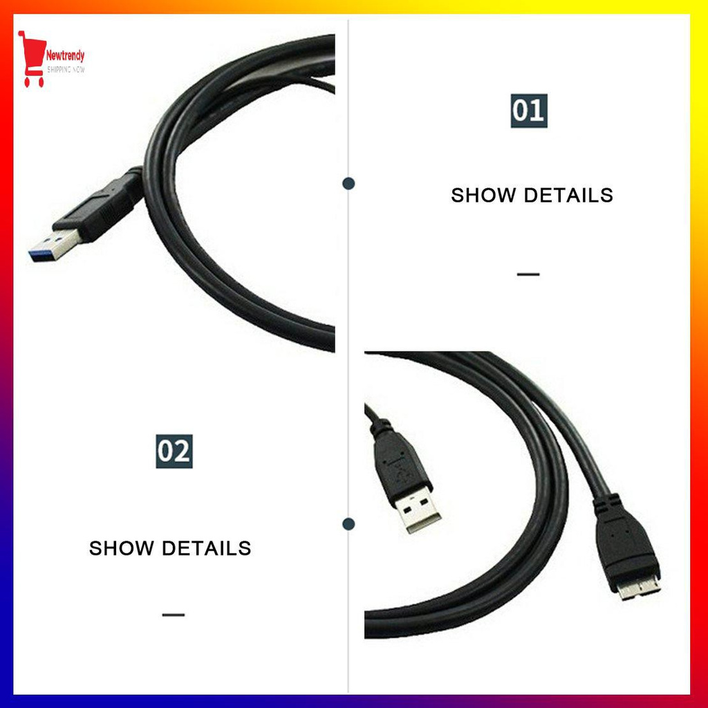 Dây Cáp Dữ Liệu Usb 3.0 (0601) Cho Ổ Cứng Di Động Micro-B | BigBuy360 - bigbuy360.vn