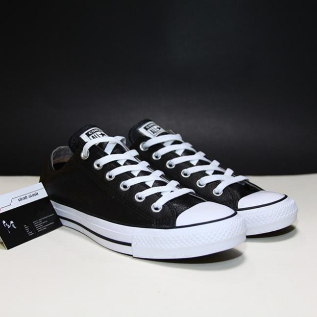 Giày Converse classic thấp cổ da đen  CTDD20 -v11