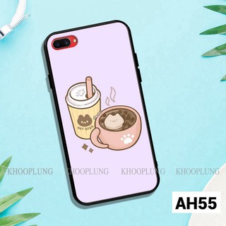 Ốp lưng Oppo A3s - A1K in hình trà sữa dễ thương