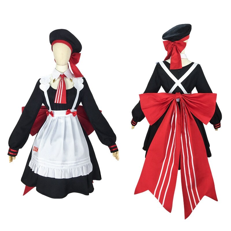 Set đồ hóa trang cô hầu gái phong cách lolita kèm mũ cho nữ