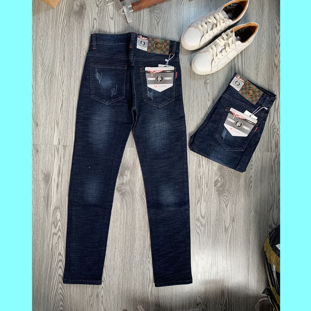 Quần Jean Nam Dài Co dãn, Quần jean nam cao cấp slimfit