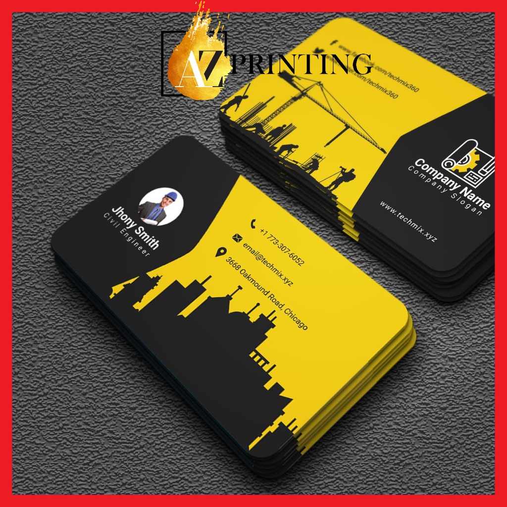 In danh thiếp, in name card theo yêu cầu giá rẻ, card visit theo yêu cầu - AZ Printing