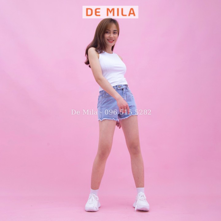 Áo croptop ba lỗ De Mila, áo ba lỗ nữ siêu hot hàng loại 1 chất đẹp cao cấp Hàng Loại 1 - AVC033 | BigBuy360 - bigbuy360.vn