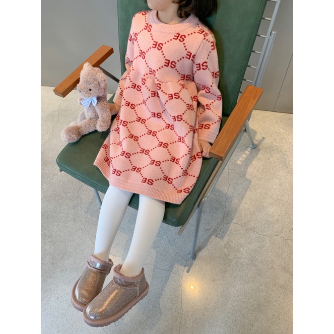Đầm len dài tay sang trong cho bé D645